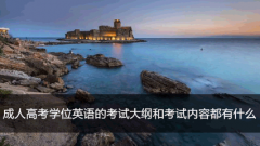成人高考学位英语的考试大纲和考试内容都有什么